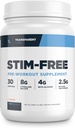 Laboratorios transparentes Etim-Free Pre-Workout - Caffeine &amp; Stim Free Pre Workout Powder para Hombres y Mujeres con Beta Alanine Powder, Citrulline Malate, & elevATP - 30 Servings, Orange