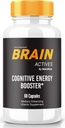 Cápsulas de Brain Actives – Daily Support Fórmula con un Blend Equilibrado para Focus, Alertness y Concentration ← Píldoras fáciles de tomar para el bienestar diario (60 cápsulas)