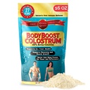 BodyBoost Whole Colostrum, 100% Bovine Colostrum Powder, Immune Booster con inmunoglobulina &amp; Lactoferrin, Grass Fed Colostrum for Gut Health, 16 oz