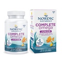 Nordic Naturals Complete Omega Jr., Lemon - 90 Mini Soft Gels - 283 mg Total Omega-3 &amp; 35 mg GLA - Cognición saludable, función del sistema nervioso - No GMO - 45 Servimientos
