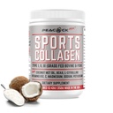 Colágeno Deportivo Electrolitos Polvo, 12.42 oz - Grass Fed Bovine " Wild Fish Hydrolyzed Tipo I, II, III Multi Collagen Peptides para Bebidas Electrolíticas, Powder de Proteína Desflavorada con BCAA, Magnesio