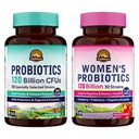Vitalitown Probiotic Bundle (Pack of 2) ← Probiotics 120 Billion CFUs (Item 1) " Women’s Probiotics (Item 2) ¦ Shelf Stable, Once Daily ← Gut, Immune, Vaginal Health ← 60 Capsules ← 30 Day Supply