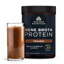 Polvo Proteína de Nutrición Antigua Hecho de Bono Real Broto, Chocolate, 20g Proteína Por Servir, 20 Tubo de Servir, Gluten Libre Colágeno Peptidos Suplemento, Grande en Protein Shakes
