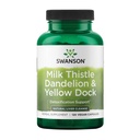 Swanson Milk Thistle, Dandelion &amp; Yellow Dock - Herbal Liver Support Supplement - Natural Supplement Helping to Maintain Global Health &amp; Wellbeing - (120 Capsules) (1 Pack)