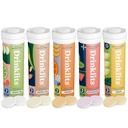 Bebidas Hidratación diaria + Soporte inmunitario (5) Flavor Combo Pack TEN Tasty Fruit Flavors - 0g Sugar - Uso diario TEN 5 Tubes/50 Servings (10 Tablets Por Tube)