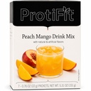 PROTIFIT - High Protein Fruit Flavored Powder Drink Mix, 15g Protein, Baja Calorie, Sugar Gratis, Ideal Protein Compatible, 7 Servidores Por Caja (Peach Mango)