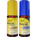 Day & Night Bundle, Bach RESCUE REMEDY Spray, Natural Stress Relief [y] RESCUE SLEEP Spray, Natural Sleep Aid - 2-Pk, Homeopathic Flower Essence, Vegan, 7mL Ea