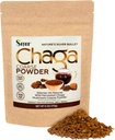 Sayan Siberian Pure Raw Coarse Chaga Powder 6 Oz / 170g – Premium Wild Forest Harvested Super Antioxidant Tea – Soporta el sistema inmunitario y la salud digestiva – Focus, Energy, Clarity, Wellness - Non-GMO