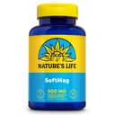 LA VIDA DE NATURALEZA SoftMag 500 mg - Complejo de Magnesio - Salud de Hueso, Musculo y Corazón Soporte de Salud - Fácil de Tragar Softgeles - Garantía de 60 días, 60 Servimientos, 60ct