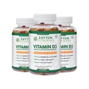 Zaytun Halal Vitamina D3 2000 UI Gummies, soporta Bone & Immune Health, promueve la función muscular, Gluten & Gelatin Gratis, (3-Pack) - Made in USA