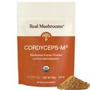 Mushrooms reales Cordyceps Mushroom Powder - Cordyceps orgánicos Powder Mushroom Energy and Wellness Support - Rich in Beta Glucans - Non-GMO, Vegan Supplement, 60 Servings