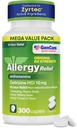 GenCare - Cetirizine HCL 10 mg (300 cápsulas) - 24 horas Alergía píldoras Alivio - No Drowsy Genérico OTC Alergía Medicamento - Antihistamínico Medicina para Sneezing, Runny Nose ' Eyes - Genérico Zyrtc