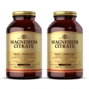 Citrate de Magnesio Solgar - 120 Tabletas, Pack of 2 - Soportes Función de Nerve &amp; Muscle - Altamente Absorbable - No GMO, Vegan, Gluten Gratis, Kosher - 120 Total Servings