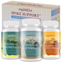 Spike Support Trio ← Liposomal Nattokinase 8000 FU 500mg, Bromelain 1150 mg " Fermented Curcumin 1800 mg peru High Potency, Enhanced Absorption Formula  durable for Immune, Heart " Circulatorytención 60 Servings