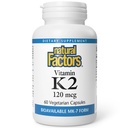 Factores naturales, vitamina K2 120 mcg, soporta el hueso y la salud vascular, 60 cápsulas