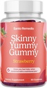 Santo Remedio, Entalla, Skinny Yummy Gummy, Suplemento Nutricional, Gummy Fiber for Digestive Gut Support, 60 Fiber & Prebiotic Gummies, Strawberry Flavor, 30 Servings