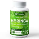 Moringa Capsules soportar 300 cápsulas sometidas Moringa Oleifera sometida 10,000mg sometida 100% Pura &amp; Vida natural No GMO y Gluten Suplemento gratuito Silencio Completa Superalimentos Verdes Silencio Moringa Extract Powder