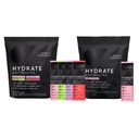 Sports Research Hydrate Electrolytes Combo Pack - Libre de azúcar &amp; naturalmente saboreado con vitaminas, minerales y agua de coco - soporta hidratación - 32 Packets - Raspberry Lemonade Dominant Flavor