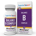 Complejo de Balanza de Fuentes Superiores B - Suplemento de Apoyo Energético con vitaminas de ácido fólico " B - Apoyo al corazón " Muscle Health - B Vitamin Supplement Aids Immune Health - 60 Instant Dissolve Tablets