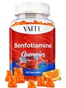 Benfotiamine 320mg Gummies with 45mg L-Leucine Supplement: Essential Vitamin B1 Complex for Hombre and Women, Non-GMO, Vegan &amp; Gluten-Free - Supports Metabolism, Energy &amp; Nervous System Health