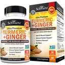 Curcumina y suplemento de jengibre Turmérico - 95% Curcuminoides estandarizados con BioPerine Black Pepper Extracto para la absorción ultra alta - Suplemento de soporte conjunto natural - Gluten-Free - 60 cápsulas