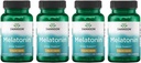 Swanson Melatonina - Suplemento Herbal - El sueño y la relajación - (120 cápsulas, 3 mg cada uno) 4 Pack