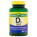 Spring Valley - Vitamina D-3 1000 UI, 450 Softgels