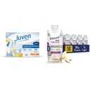 Juven Therapeutic Nutrition Drink Mix Powder for Wound Healing, 30 Cuenta + Asegurar Max Protein Nutrition Shake, French Vanilla, 12 Pack