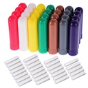 eBoot 28 Sets Aromaterapia Aceite Esencial Inhaladores Nasal Tubos Refillable Inhaler Stick, 7 Colores, con Wicks