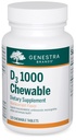 Genestra Marcas D3 1000 Chewable ← Vitamina D Suplemento Silencio 120 Chewable Tablets ← Natural Blackcurrant Flavor