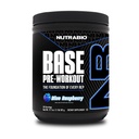 NutraBio Base Pre-Workout Powder 200mg Caffeine, Energía Sostenida, Focus, Resistencia, Bomba, Sugar Gratis, Limpieza Preworkout para Hombres y Mujeres - Beta Alanine, L-Tyrosine, 30 Servimientos - Blue Raspberry