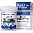 Probióticos de selección de médicos para hombres - 70 billón CFU - 8 estrados - w / selenio " Prebióticos orgánicos - Apoya Salud Digestiva, Microbioma, Colon, " Salud Inmunitaria - Probiótico de hombres avanzados - 30ct