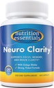 Nutrición Esenciales Nootropic Brain Support Suplemento + Probióticos para Mujeres &amp; Hombres con Enzima Lactasa