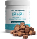 Prebiótico " Probiótico para Perros – Digestivo " Gut Health Chews – Natural Duck Flavor, 90 Cuenta – con Bacillus Subtilis, Vitamina B12 " Folic Acid – Apoya Immune " Digestive Health