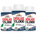 Rise-N-Shine Catalase Suplemento 15,000 - Potente Antioxidante Enzyme para la salud del cabello - Suplementos para el cabello fuerte - 90 cápsulas - Pack de 3 botellas de tamaño completo (90-Day Supply)