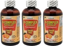 Germa B-Complex Syrup. Suplemento dietético. Bone Health, Growth and Development Aid. Sugar Free. Orange Flavor. 8 oz. Paquete de 3