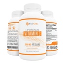 Vitamina Liposomal C 2000mg ANTE Sistema de Entrega Superior Ø 300 Capsules Soporte Inmunitario &amp; Collagen Booster ← Alta Absorción Ácido Ascóbico, Vitamina de Dosis Alta c, Soy Cero, 100% No GMO