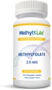 L-Methylfolate 2.5 - L-5-MTHF como Magnafolate-C (2,500 mcg por tableta) - [90 comprimidos masticables]