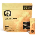 SALTT Electrolytes Powder Flavored Drink Mix - Zesty Orange - 30 Hydration Packets - Magnesium, Potassium, Sodium, Trace Minerals - Zero Sugar & Gluten Gratis - Travel Essentials