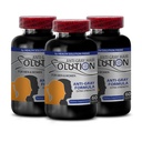 Acido pantoténico de vitamina b6 - Solución del cabello gris - Reversal del cabello gris para hombres y mujeres, Suplemento del cabello para mujeres, color natural del cabello, suplemento de biotina para el cabello, Pametto de sierra, 3 Bot 180 Caps
