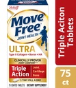 Move Free Tipo II Collagen, Boron & HA Ultra Triple Action Tablets, Move Free (75 Cuenta en una botella) 1 ea (Pack of 3)
