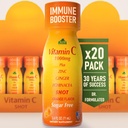 Vitamina C Shot 1000MG - Booster de inmunidad con zinc, jengibre, " Echinacea - Proteger su inmunidad - Luchar contra el frío común - Orange Flavor - 2.4 FL Oz Bottle - 20 Pack