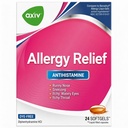 Alivio de Alergia AXIV Softgels, Medicina Antihistamínica > Alivio de síntomas fríos, Gels líquidos sin tinte, 25 mg Diphenhydramine HCl, Runny Nose, Sneezing, 24 Conde (24 Softgels)