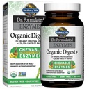 Jardín de las Enzimas Digestivas con Papaína, Bromelaina y Lipase para Absorción Nutriente y Apoyo a la Digestión, Sabor de Frutas Tropicales, Suplemento Dietario, Vegan Certificado, 90 Chewables