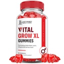 Laboratorios justificados Vital Grow XL Performance Gummies 1000MG Advanced Formulado con ACV Pomegranate Beet Juice Powder B12 Vegan Non GMO 60 Gummys