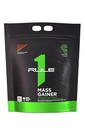 Regla 1 Proteínas Mass Gainer - High-Calorie Weight Gain Formula con 1.220+ Calories, 250g+ Complejo Carb Blend, 40g All-Whey Protein Por Servir (16 Servimientos, Chocolate Fudge)