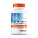 Mejor alta absorción del médico CoQ10 Plus PQQQ, soporte cognitivo, USP Verificado, naturalmente fermentado CoQ10, no GMO, libre de gluten, soy libre, Vegan 60 cápsulas vegetarianas