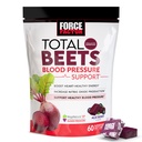 Factor de fuerza Total Beets Presión de sangre Suplementos con Polvo de remolacha, Hojas de gran tamaño Chewables para la energía sana del corazón, y aumento de óxido nítrico, 60 Chews