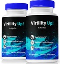 (2 Pack) Virtility Up Pills, Virtility OficialUp Para Hombres, Apoya Energía, Estabilización y Rendimiento, Todo Soporte Natural para Well-Being general, Hombre Capsules Revisión, Fórmula Premium (120 cápsulas)
