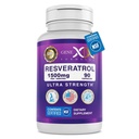 Genex Fórmulas Resveratrol 1500 mg Suplemento para el envejecimiento saludable – NSF certificado para la seguridad, la calidad y la precisión de la etiqueta – Potent Antioxidant " Healthy Aging Formula - Gluten Free 90 Count